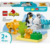 LEGO DUPLO Ma ville 10442 Familles d’animaux sauvages : pingouins et lions - Jeux d'éveil