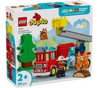LEGO DUPLO Ma Ville 10473 Le Camion de Pompiers - Jouet Éducatif 2 ans