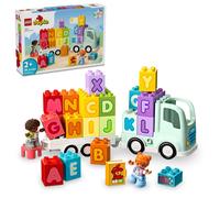 LEGO DUPLO Town Alphabet Truck Toy Jouet de construction pour enfants de 2 ans et plus V hicule d'apprentissage ABC avec une remorque transportan