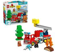 LEGO DUPLO Ma Ville 10473 Le Camion de Pompiers - Jouet Éducatif 2 ans