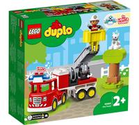 LEGO DUPLO Town Fire Engine Toy for Toddlers, Boys and Girls 2 Plus Years Old, T