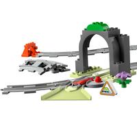 LEGO DUPLO Town Tunnel and Train Tracks - Train Extension Set, jouet éducatif pour bébé à construire, cadeau créatif pour les tout-petits, pour les 2 ans, pour garçon et fille, 10425
