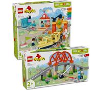 Lego DUPLO Train Set de 2 pièces - Petit kit de démarrage avec train DUPLO électrique, pont ferroviaire et extension de rails Lego DUPLO (10426 et 10428), à partir de 3 ans