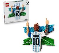 LEGO Editions Lionel Messi - La Célébration - Jeu de Construction DIY pour Ado dès 14 ans - Tableau Mural 3D - Décoration Chambre d'Enfant - Cadeau Foot pour Garçon, Fille ou Adulte Fan de Sport 43018
