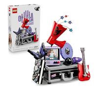 LEGO Editions La Mallette Secrète d’Olivia Rodrigo - Jouet avec Valise, Micro, Vinyle, Mégaphone, TV & Minifigurine - Décoration de Chambre d'Enfant - Cadeau Musique pour Fille ou Fan dès 10 ans 43030