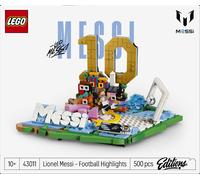 LEGO Editions Lionel Messi - Best of - Jeu Football - Maquette 3D avec Minifigurine Collector - Décoration de Chambre d'enfant - Cadeau dès 10 Ans pour Garçon, Fille ou Adulte Fan de Sport 43011