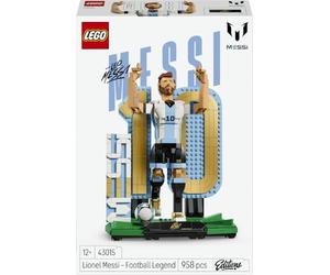 LEGO Editions Lionel Messi - Légende du Foot 43015 | Jouet pour enfant dès 12 ans, décoration DIY de chambre, figurine 3D à exposer, jeu de football, idée cadeau, 958 pièces