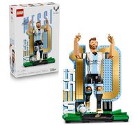 LEGO Editions Lionel Messi - Légende du Foot - Jeu Football - Figurine 3D à Exposer - Décoration DIY de Chambre d'enfant - Cadeau dès 12 Ans pour Garçon, Fille ou Adulte Fan de Sport 43015