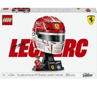 LEGO Editions Scuderia Ferrari HP Casque de Charles Leclerc - Produit F1 - Maquette avec Minifigurine Collector - Décoration Intérieure - Cadeau pour Garçon dès 14 ans et Adulte Fan d'Automobile 43014