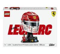LEGO Editions Scuderia Ferrari HP Casque de Charles Leclerc - Produit F1 - Maquette avec Minifigurine Collector - Décoration Intérieure - Cadeau pour Garçon dès 14 ans et Adulte Fan d'Automobile 43014