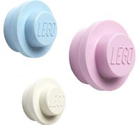 LEGO Ensemble de crochets de vestiaire WALL HANGER SET bleu clair rose clair blanc