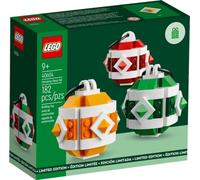 LEGO Ensemble de décoration de Noël 40604 GWP - Artisanat 3 ornements colorés (182 pièces)