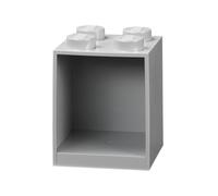 LEGO Étagère en brique à 4 boutons - Boîte de rangement empilable LEGO - Organisateur de bureau - Boîte de rangement pour jouets, livres et plus - Décoration d'intérieur - 159 x 161 x 47 mm