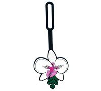 IQ Étiquette de bagage Orchidée botanique (53660) en silicone – identification de valise