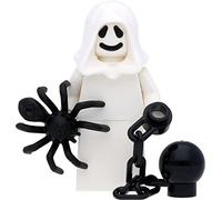 LEGO Figurine fantôme avec chaîne, boule et araignée