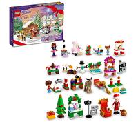LEGO Friends 41706 Calendrier de l'Avent 2022 - Ensemble de jouets de construction ; 24 cadeaux et jouets de vacances, y compris le traîneau du Père Noël ; pour enfants, garçons et filles, à partir de