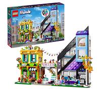 LEGO Friends 41732 Les Boutiques de Fleurs et de Décoration, Jouet avec Appartement et Magasins, Maquette à Construire et Personnaliser, et 9 Personnages, Cadeau pour Enfants 12 Ans à Noël