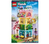 LEGO Friends Le Centre Collectif de Heartlake City - Jouet de Construction Modulaire à 5 Étages - 6 Mini-Poupées, 1 Figurine de Chien & Plein d'Accessoires Originaux - Cadeau pour Fille 9 Ans 41748