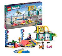 LEGO Friends 41751 Le Skatepark, Jouet de Skateboard, Idée Cadeau pour Filles et Garçons 6 Ans à Noël, Jeu de Mini-Poupée 2023 avec Scooter et Fauteuil Roulant