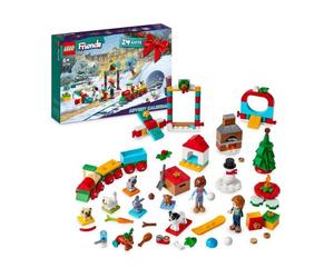 LEGO Friends 41758 Le Calendrier de l'Avent 2023, avec 24 Cadeaux dont 8 Figurines d'Animaux, 2 Mini-Poupées, Cadeau Noël