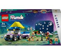 LEGO® 42603 Friends Le Camping-Car d’Observation des Étoiles, Jouet pour Enfants, avec Figurines Animales, plus Mini-Poupées
