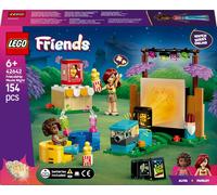 LEGO Jouet Friends Friendship Movie Night 42642 – 2 mini-poupées, écran et projecteur – Dès 6 ans