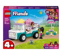 LEGO Friends Le Camion de Glaces de Heartlake City - Jouet de Construction pour Jeunes Enfants, Filles et garçons dès 4 Ans - Stand de Cornets glacés - Inclut 2 Mini-poupées et Un Lapin 42644