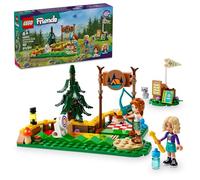 Lego Friends Adventure Camp Jeu de tir à l'arc pour Enfants avec nœud et flèches, Ensemble de Jeu d'aventure pour Filles et garçons à partir de 6 Ans, 2 Mini poupées et Une Figurine de Raton Laveur,