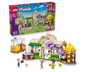 LEGO Friends Café des Plantes et Kiosque à Fleurs - Jouet de Construction - 4 Mini-Poupées, Figurine Chat, Tramway & Accessoires de Cuisine Dont Tasses & Théière - Cadeau pour Fille dès 9 Ans 42671