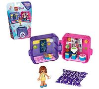 LEGO Friends, Cube de jeu d'Olivia série 1, Mini ensemble de jeu à collectionner, étui de voyage portable, 93 pièces, 41402