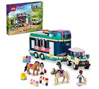 LEGO Friends Horse Show Trailer 41722, Jouet Cheval pour Filles et garçons de 8 Ans et Plus avec 2 Chevaux, Accessoires de Voiture et d'équitation SUV, Ensemble de Jeu Animalier, idée Cadeau