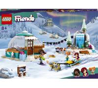 LEGO Friends Igloo Adventure, ensemble de briques avec tente de camping, 2 chiens de traîneau, mini-poupées et accessoires, jouet d'hiver pour bébé, idée cadeau pour les 8 ans, 41760