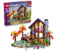 LEGO Friends La Cabane Chaleureuse dans la Forêt - Jouet de Construction - Maison Miniature avec 4 Mini-Poupées, 2 Figurines d'animaux & Accessoires - Cadeau d'anniversaire pour Fille dès 9 Ans 42705