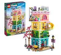 LEGO Friends Le Centre Collectif de Heartlake City - Jouet de Construction Modulaire à 5 Étages - 6 Mini-Poupées, 1 Figurine de Chien & Plein d'Accessoires Originaux - Cadeau pour Fille 9 Ans 41748