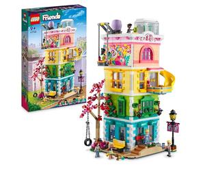 LEGO Friends Le Centre Collectif de Heartlake City - Jouet de Construction Modulaire à 5 Étages - 6 Mini-Poupées, 1 Figurine de Chien & Plein d'Accessoires Originaux - Cadeau pour Fille 9 Ans 41748