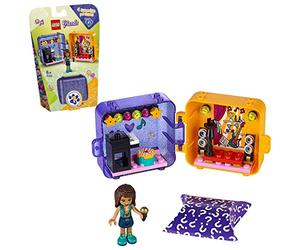 LEGO Friends, Le cube de jeu d'Andréa série 1, Mini ensemble de jeu à collectionner, étui de voyage portable, 94 pièces, 41400