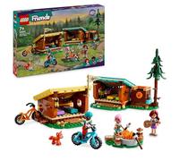 LEGO – Set de jeu Friends 42624 Les cabanes chaleureuses – Camping/nature, 3 mini-poupées & renard
