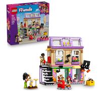 LEGO Friends Negozio di Musica e Appartamento Giocattolo con 3 Mini Bamboline, A