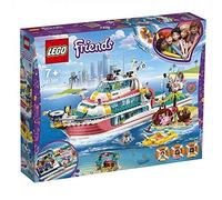 LEGO Friends Rescue Mission Boat 41381 Boat Building Kit with Mini Dolls and Toy Sea Creatures includes Narwhal Figure, Treasure Chest and more for Creative Play (908 Pieces)
