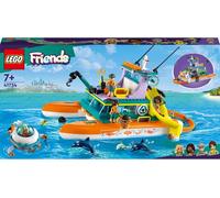 LEGO Friends Sea lifeboat, jouet éducatif pour enfant avec bateau et figurines d'animaux, bateau en briques, cadeau pour enfants de 7 ans, filles et garçons, 41734
