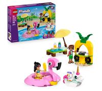 LEGO Friends - Fête au bord de la piscine avec flamant rose et licorne, Jouets de construction