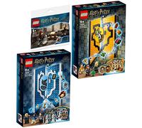 Lego Harry Potter 76411 Lot de 3 bannières de maison Serdaigle, 76412 Poufsouffle et bureau Hermione 30392