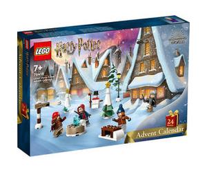 LEGO Harry Potter 76418 Le Calendrier de l'Avent 2023, avec 24 Cadeaux dont 6 Minifigurines du Village de Pré-au-Lard, Cadeau N