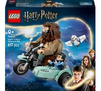 LEGO Harry Potter La Balade en Moto de Hagrid et Harry - Jouet de Construction & Décoration - Side-Car & Minifigurine d'Hedwige la Chouette - Cadeau Magique pour Fille ou Garçon dès 9 Ans 76443