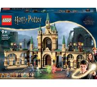 LEGO Harry Potter Battle for Hogwarts, château pour enfant avec les figurines de Molly Weasley, Bellatrix Lestrange, Voldemort et l'épée de Gryffondor, idée cadeau pour enfant de 9 ans, 76415