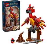 LEGO Harry Potter Fawkes : Jouet Phénix de Dumbledore avec chapeau parlant, épée de Gryffondor & bébé Fawkes - Cadeau d'anniversaire pour fille et garçon à partir de 8 ans - 76448