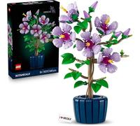 Lego Hibiscus Fleur (10372) - Fleurs Lego Botaniques, bouquet de fleurs décoratif (avec carrelage imprimé)