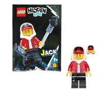 Lego Hidden Side Minifigure - Jack Davids (Red Jacket, Backwards Cap and Dual Faces) with Ghost Smartphone 70437