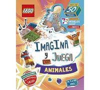 LEGO ICONIC. Imagina y juega. Animales: Incluye dos libros y 50 piezas