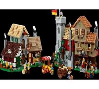 LEGO Icons 10332 La place de la ville médiévale Idée Cadeau,Maquette,Décoration Maison